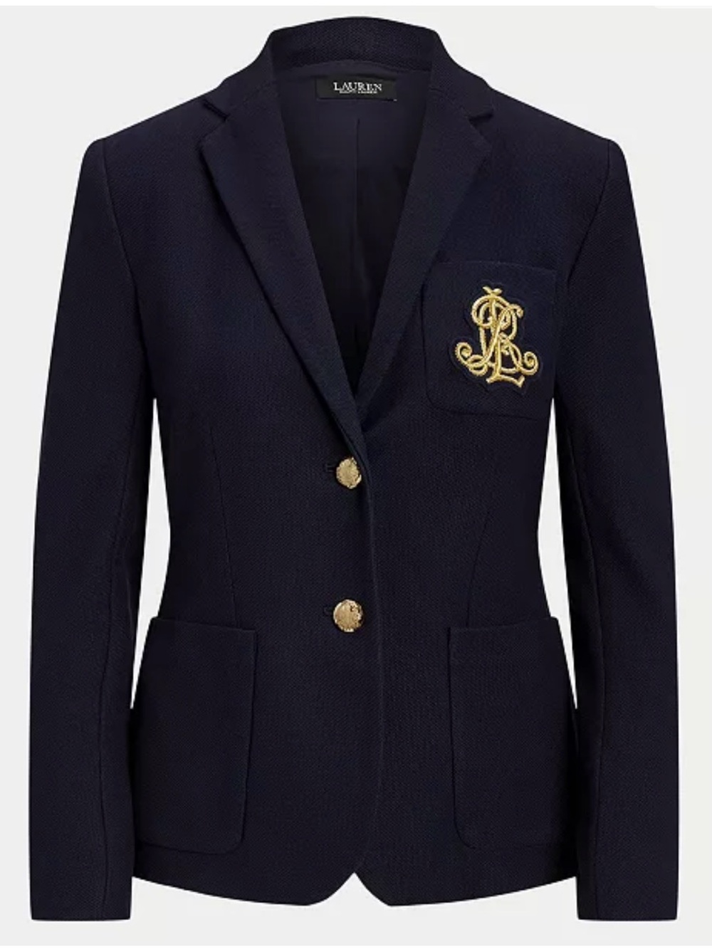 Ralph Lauren Navy Bullion Jaquard Blazer